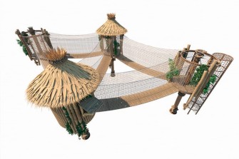 Wizualizacja tras między domkami